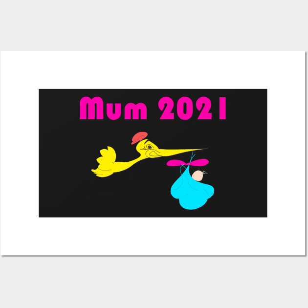 New mum 2021 Wall Art by Artstastic